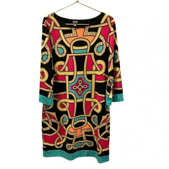 Nicole Miller heritage scarf print size M - Picture 3 of 9